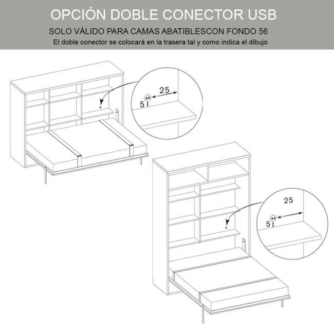 Cama abatible Jet