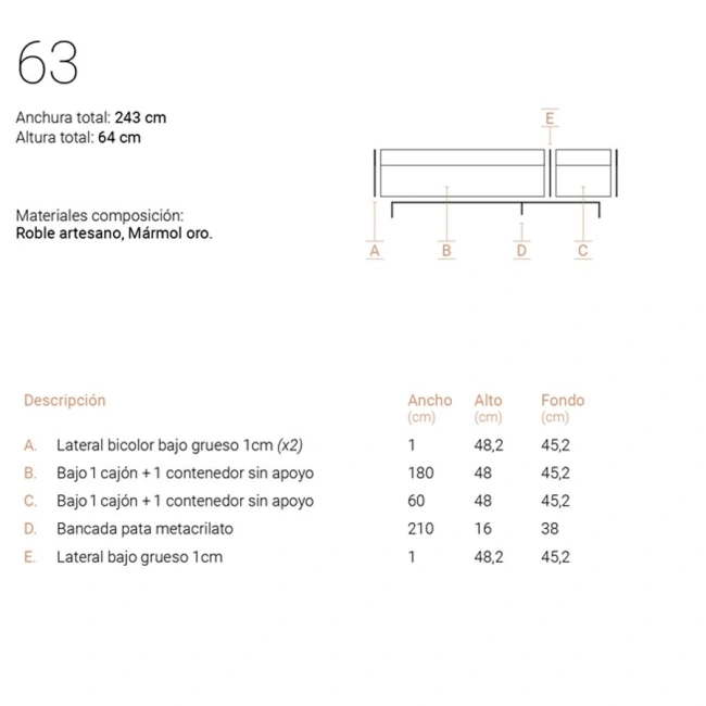 Mueble TV New Royal 63