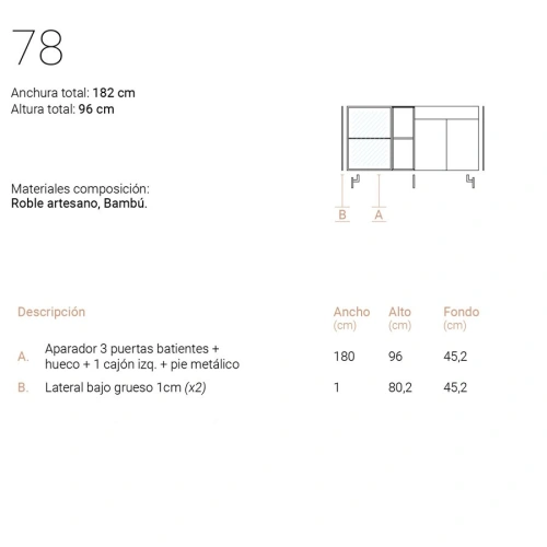 Aparador New Royal 78